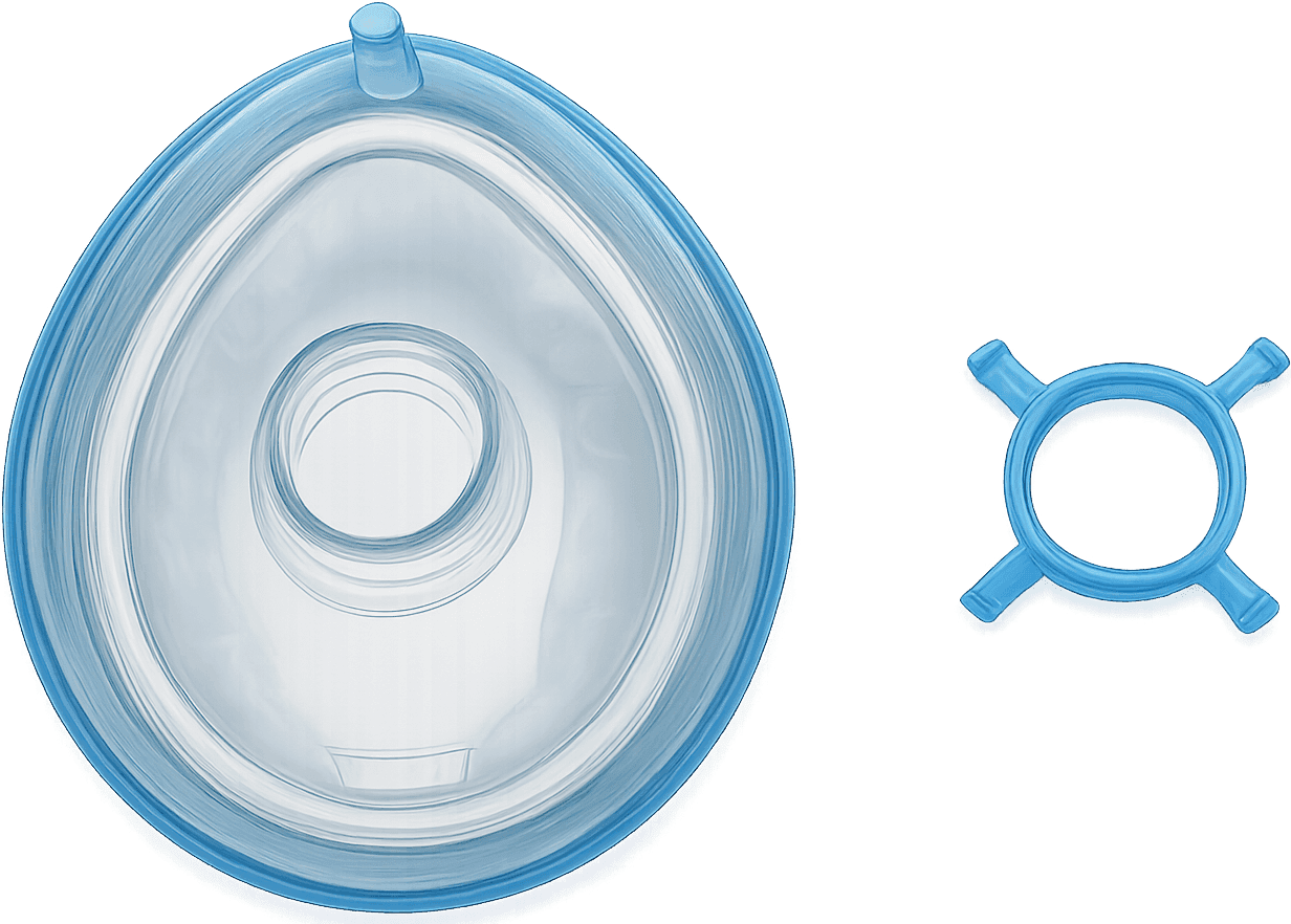 Анестезіологічна маска Aria mask ( для немовлят - 2 ) KM-325